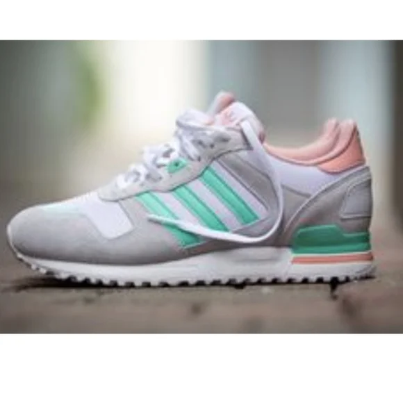 Adidas ZX 700 Tent green pink Women's 7 EUC retro vintage 80's sneaker look - Picture 2 of 8